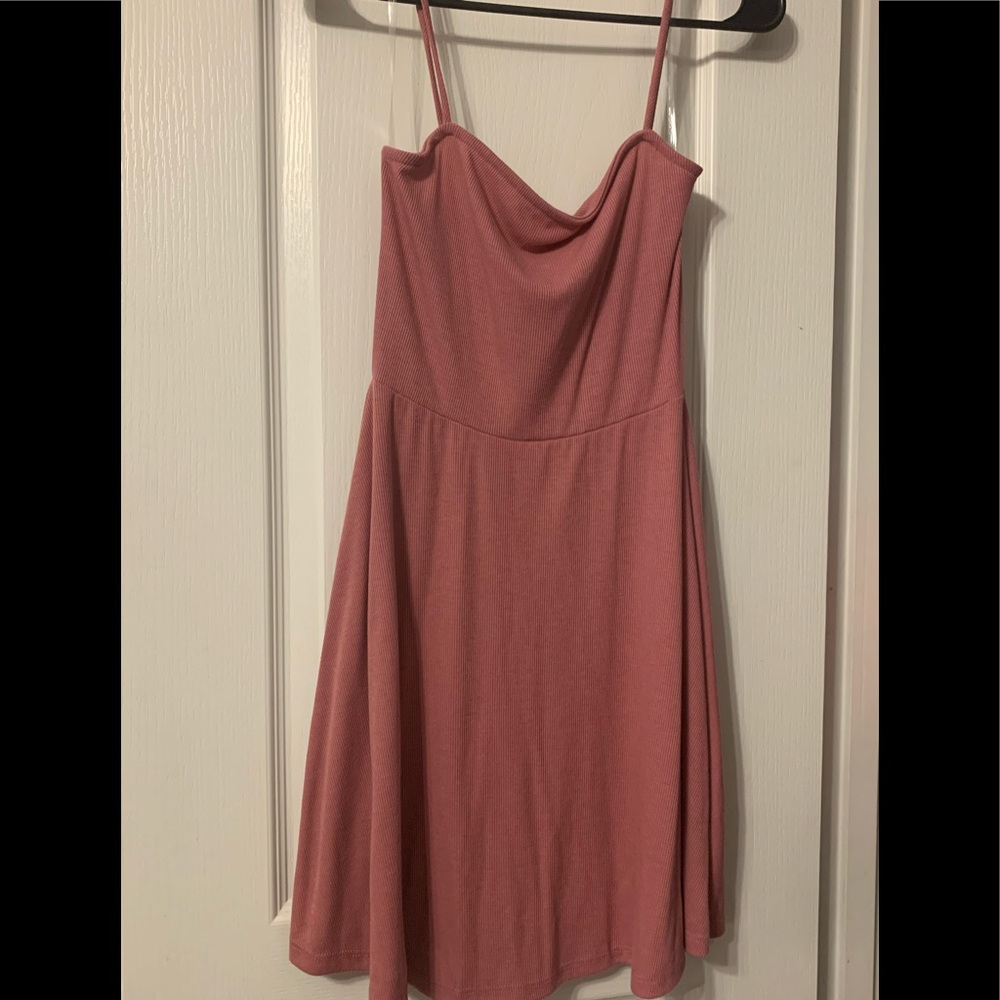 Coral Pink Mini Dress